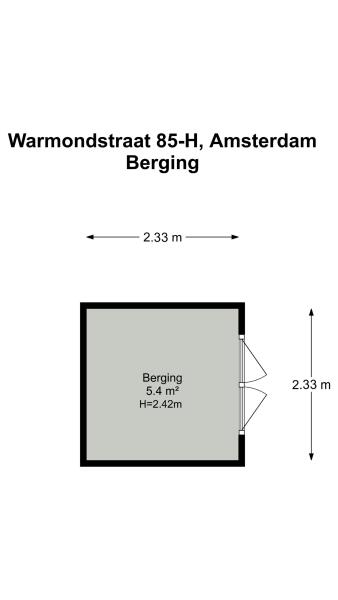 Floor Plan 3 - Warmondstraat 85 H
