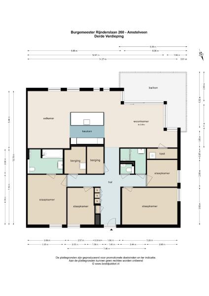 Floor Plan 1 - Burgemeester Rijnderslaan 260