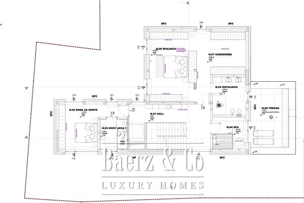 Floor Plan 3 - Rožna dolina 