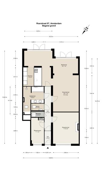 Floor Plan 1 - Roerstraat 87