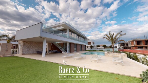 photo 1 Blue Sky Exclusive Collection – key ready 5 bedroom beachfront villa with infinity pool and lift, Pervolia (villa 4)